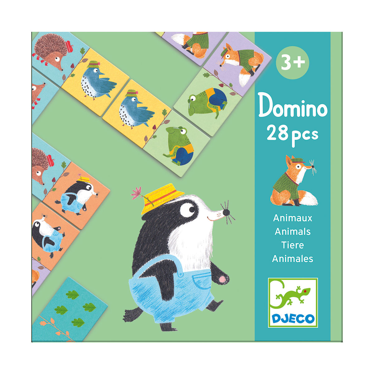 Animali - Domino 28 Pezzi - Djeco